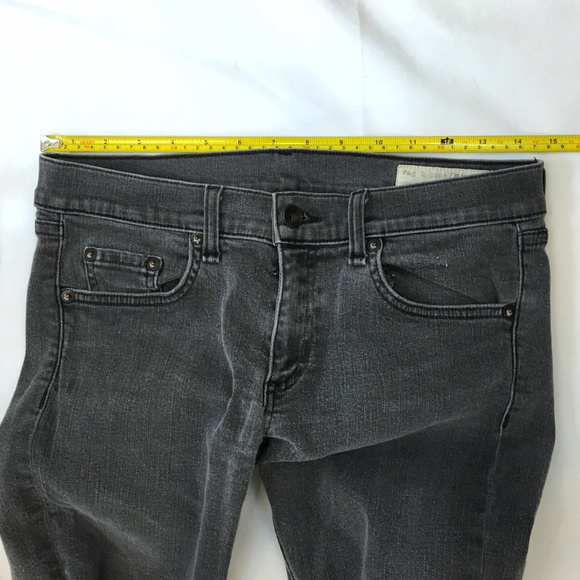 Rag & Bone light grey wash Skinny Stretch jeans 27 - Picture 5 of 8